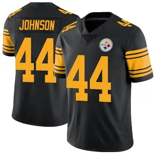 Limited Youth Tyree Johnson Pittsburgh Steelers Nike Color Rush Jersey - Black