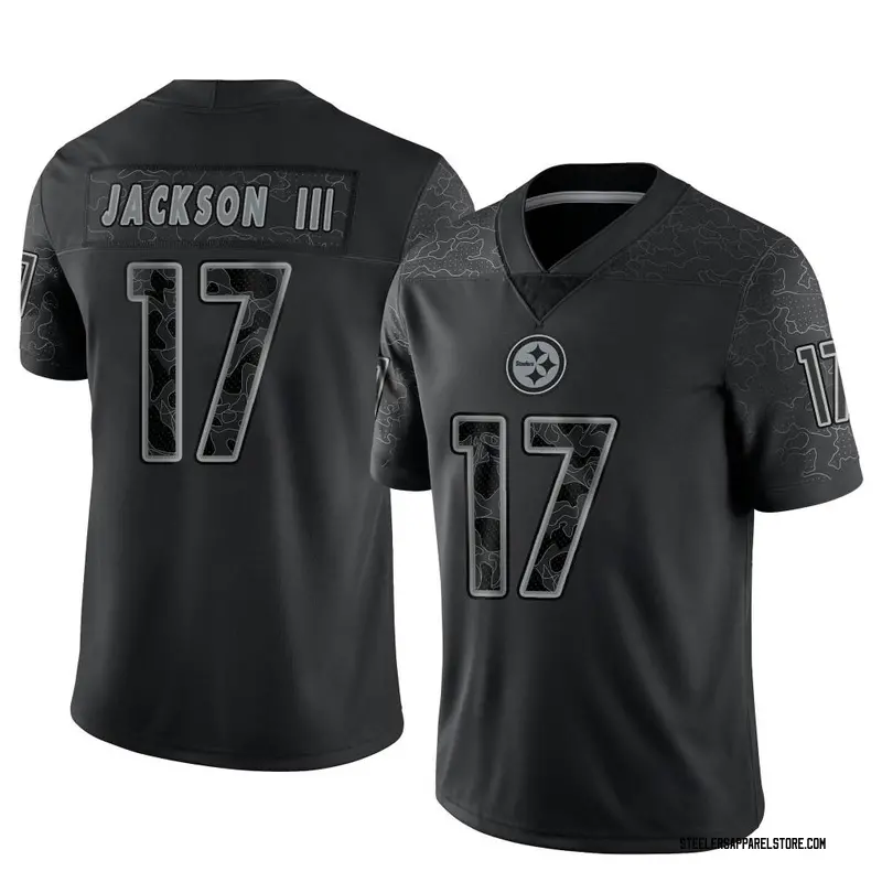 Limited Youth William Jackson III Pittsburgh Steelers Nike Reflective Jersey - Black