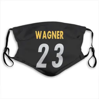 Mike Wagner Pittsburgh Steelers Washabl & Reusable Face Mask - Black