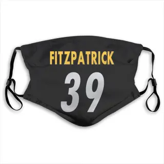 Minkah Fitzpatrick Pittsburgh Steelers Washabl & Reusable Face Mask - Black