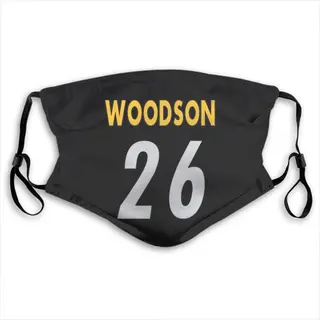 Rod Woodson Pittsburgh Steelers Washabl & Reusable Face Mask - Black