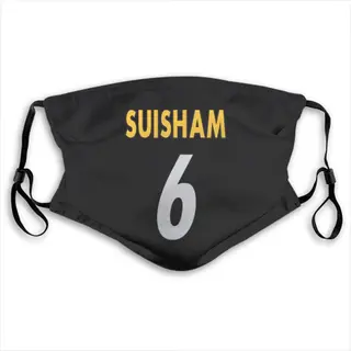 Shaun Suisham Pittsburgh Steelers Washabl & Reusable Face Mask - Black