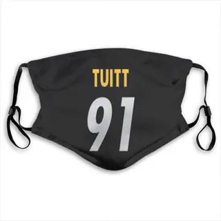 Stephon Tuitt Pittsburgh Steelers Washabl & Reusable Face Mask - Black